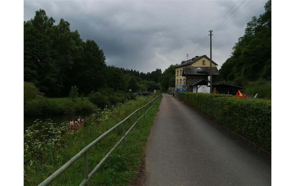 Schleuseninsel sowie Kanal und Wärterhaus der Schleuse Villmar (2017)