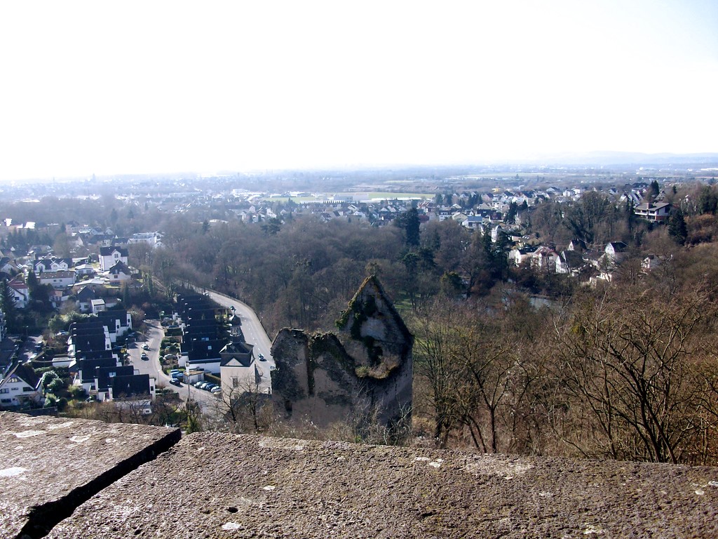 Blick von Burg Sayn auf den Bendorfer Stadtteil Sayn (2015)