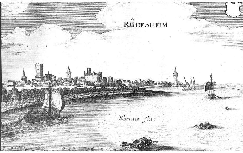 Rüdesheim von Südwesten aus gesehen (1655)