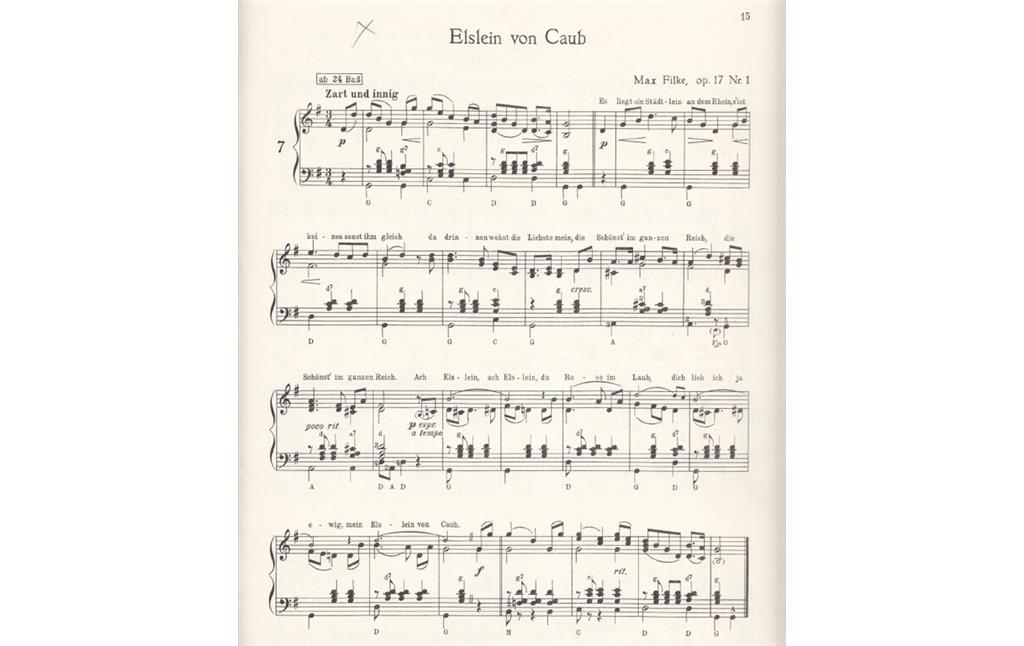 Das Elsleinlied gesungen vom Männergesangverein "Elslein von Kaub" (2023)