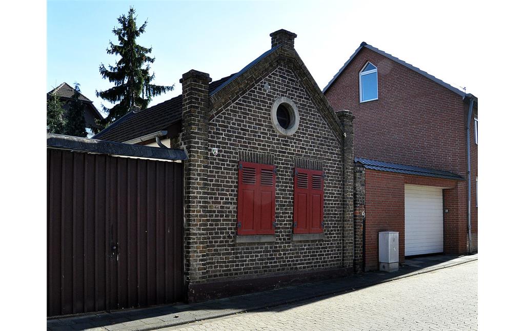 Die kleine 1904 erbaute Synagoge der Lommersumer jüdischen Gemeinde in der Zunftgasse (2014).
