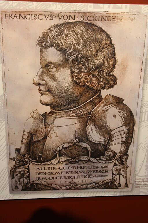 Abdruck eines Holzschnittes des "Franciscus von Sickingen" (2021)
