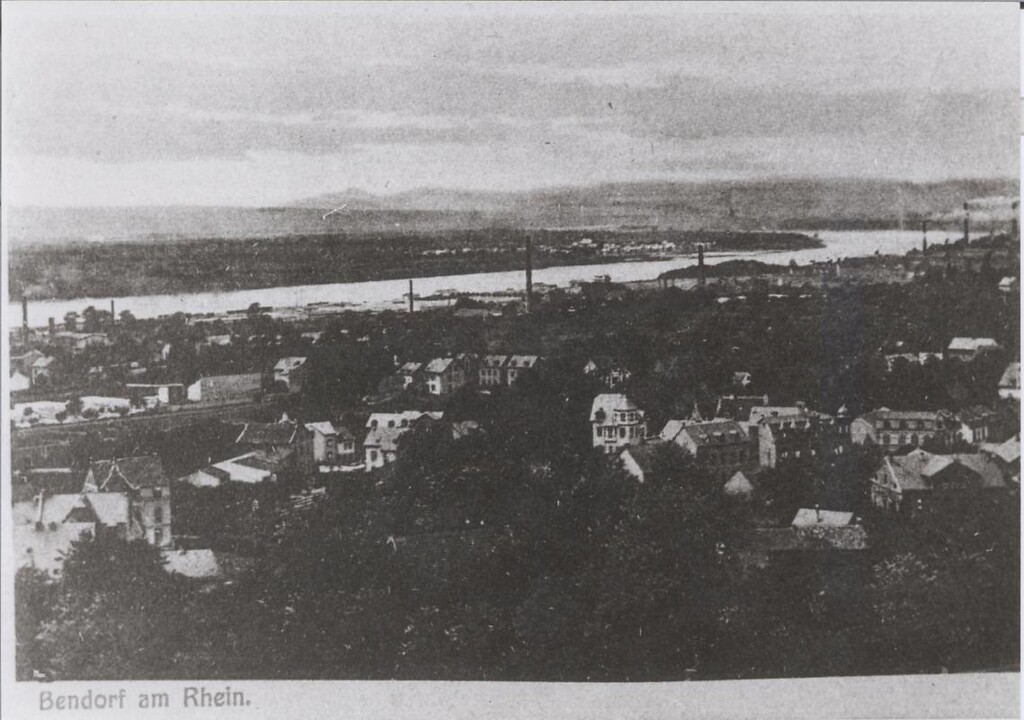 Historische Luftaufnahme von Bendorf am Rhein (1910)