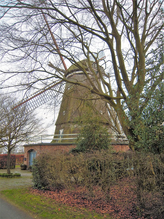 Rückansicht der Singendonk`schen Mühle in Kevelaer-Kapellen (2016)