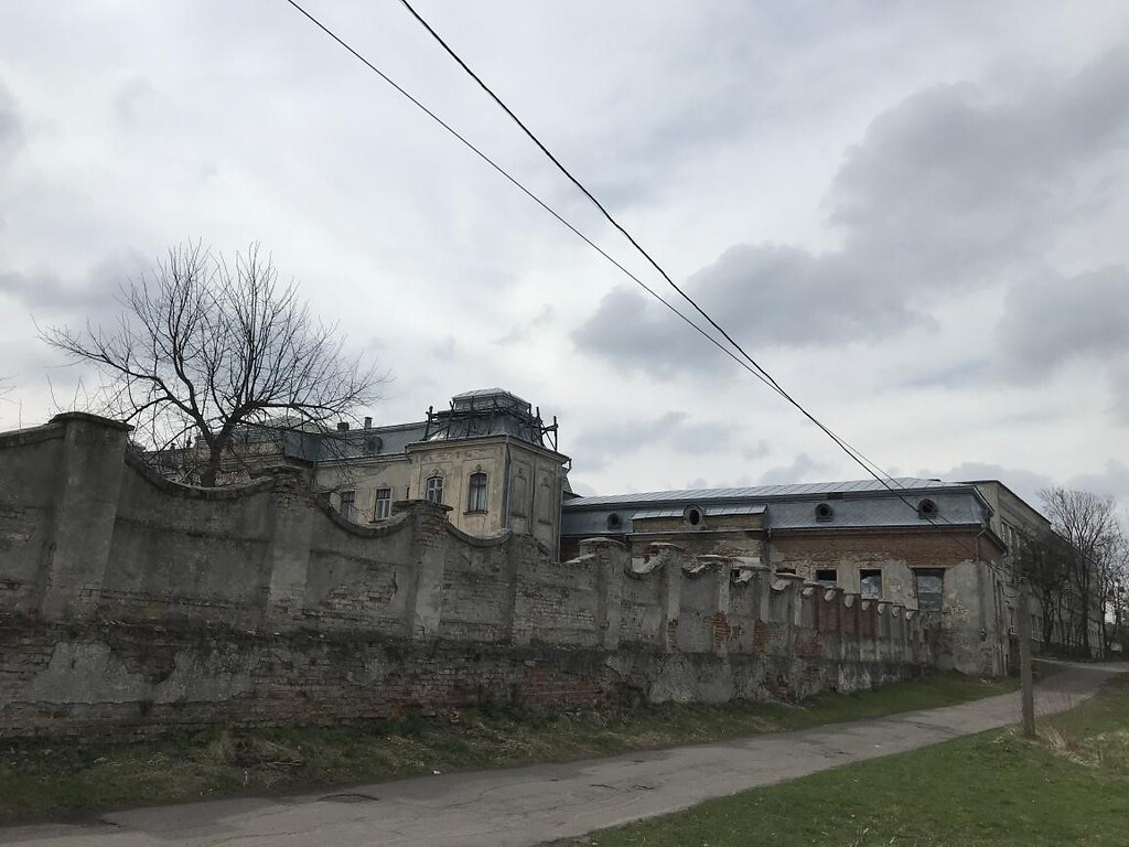 The north fence of Krystynopil Palace (2021)