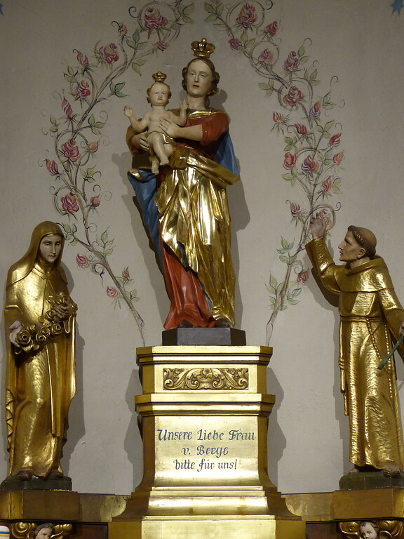 Das Gnadenbild Unserer Lieben Frau vom Berge in der Seitenkapelle der Wallfahrtskirche Berglicht (2022)