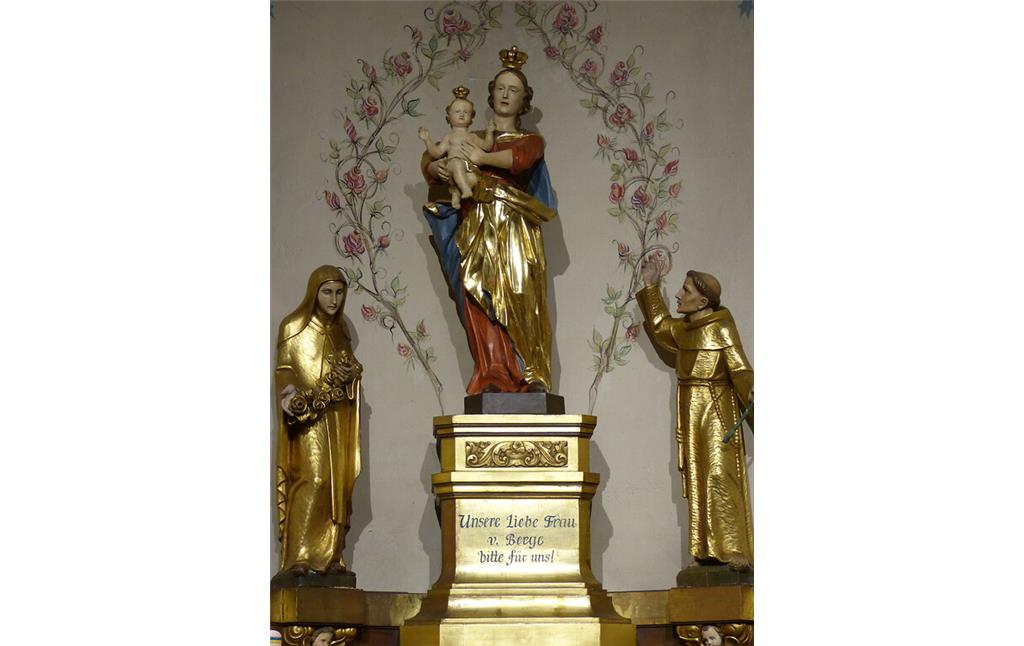 Das Gnadenbild Unserer Lieben Frau vom Berge in der Seitenkapelle der Wallfahrtskirche Berglicht (2022)