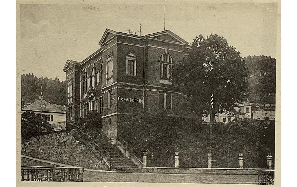 Historische Fotografie der Gewerbehalle (um 1920)