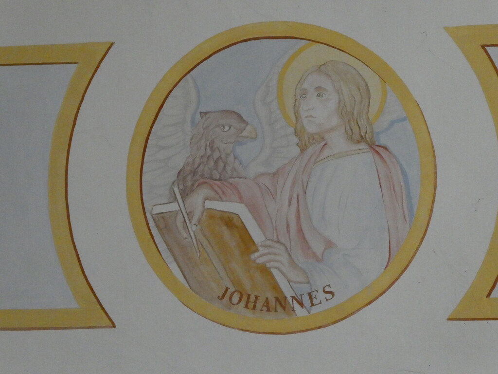 Deckenmalerei mit Evangelist Johannes