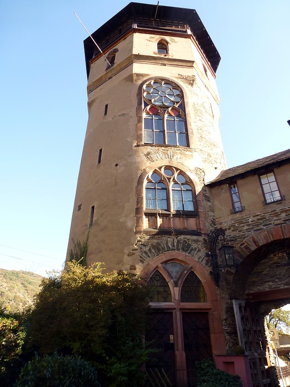 Roter Turm der Stadtbefestigung Oberwesel (2016).