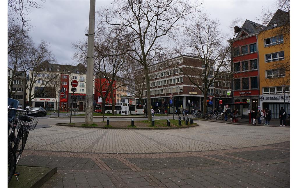 Der südliche Teil des Heumarkts in Köln Altstadt-Nord (2022)