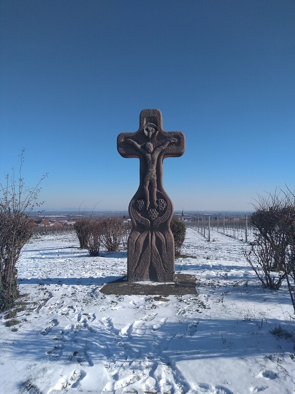 Flurkreuz Christus in der Kelter auf dem mittel Held (2021).