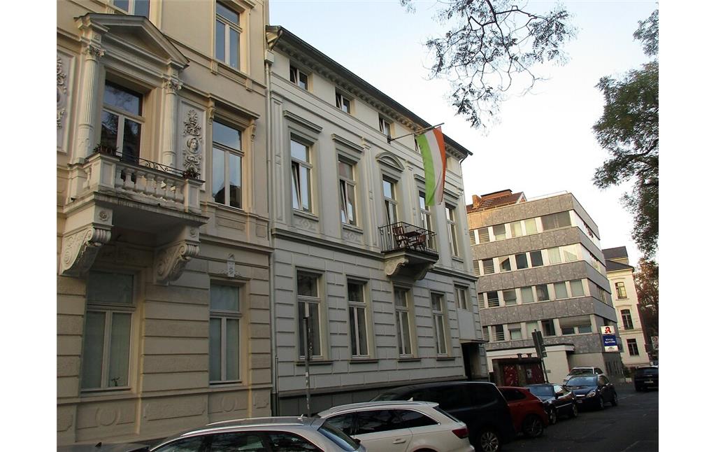 Die östliche Frontfassade der Villa in der Prinz-Albert-Straße 36 in der Bonner Südstadt (2020).