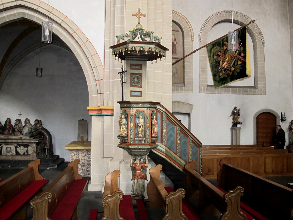 Die Kanzel in der Stiftskirche St. Castor in Karden (2010)