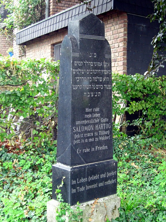 Grabstein auf dem Judenfriedhof in der Bornheimer Lessingstraße (2013)