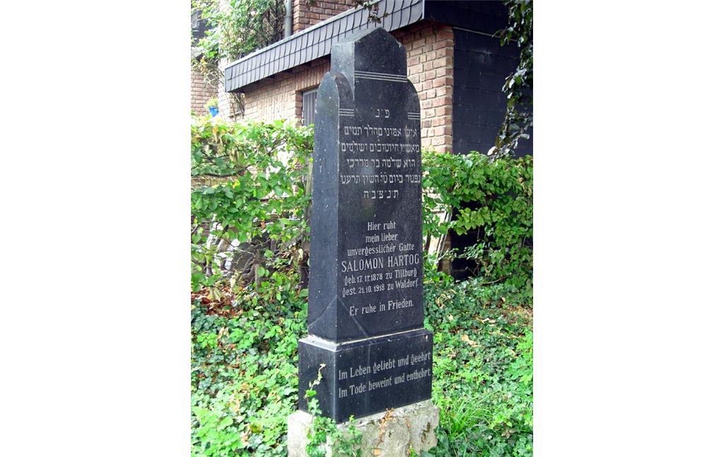 Grabstein auf dem Judenfriedhof in der Bornheimer Lessingstraße (2013)