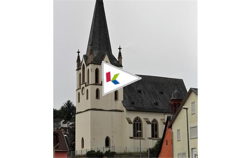 Kita-Kinder sprechen über die Evangelische Kirche Laubenheim