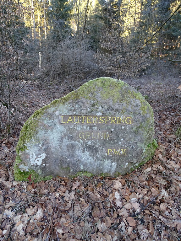Ritterstein Nr. 294 Lauterspring Grund südöstlich von Kaiserslautern (2019)