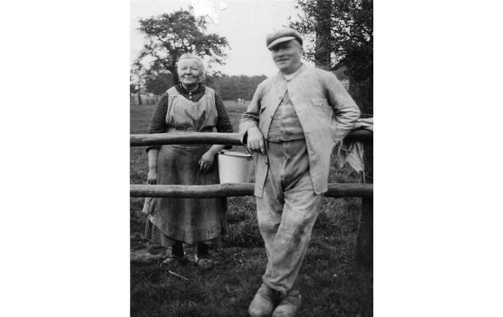 Das Müller-Ehepaar der Mühle in Schermbeck-Weselerwald Fritz und Johanna Zillig im Jahre 1934.