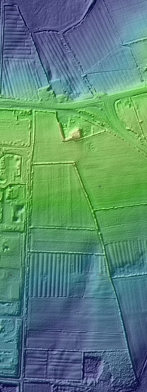 Hamhus bei Heide in einer Laserscan-Darstellung