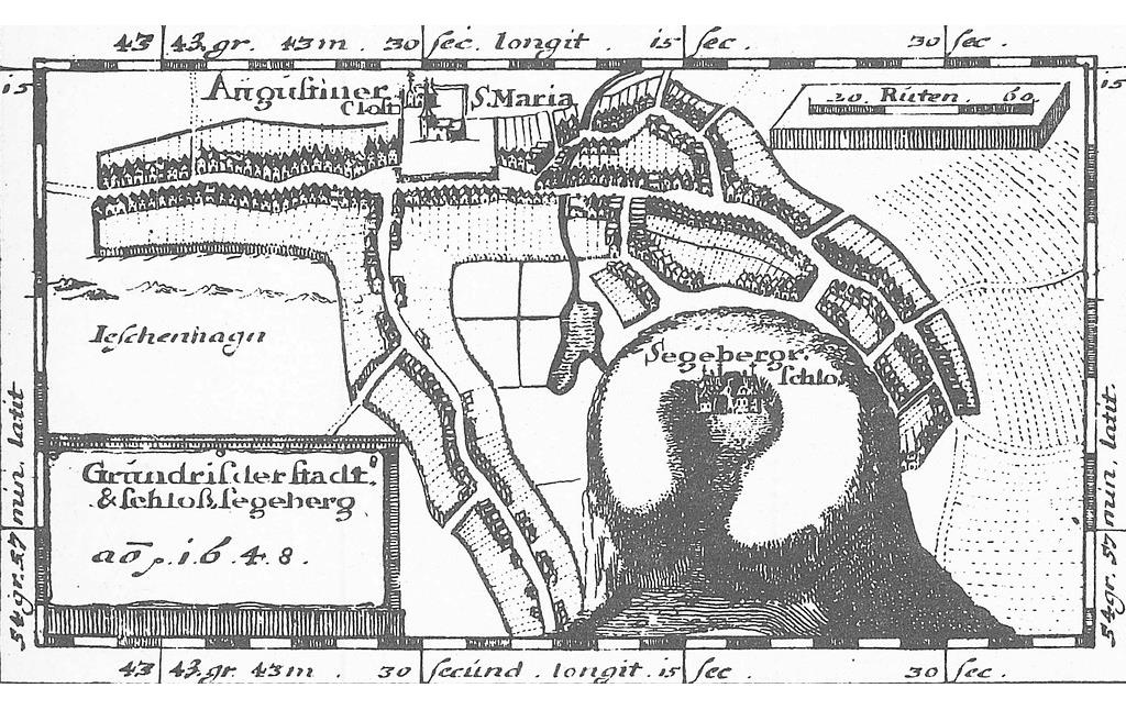 Burg Segeberg - Grundriss 1648