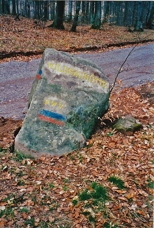 Ritterstein Nr. 50 "Wildsauhütte" am Hanseck (2000)