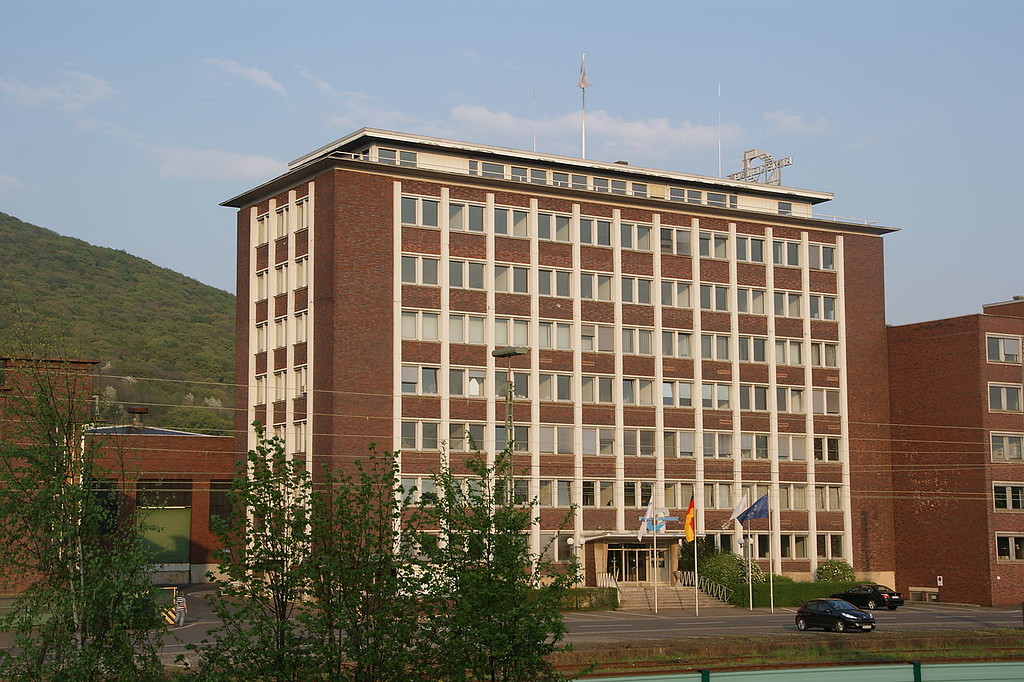 Das 1954/1955 erbaute Verwaltungsgebäude der Lemmerz-Werke in Königswinter (2009).