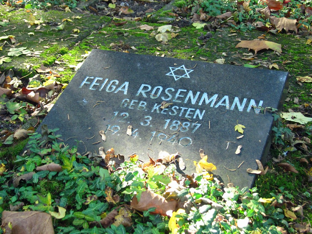 Grabstein auf dem Jüdischen Friedhof auf dem Viersener Kommunalfriedhof (2013).