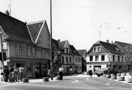 Blick in die Heumarktstraße in Wülfrath von Osten (1978)