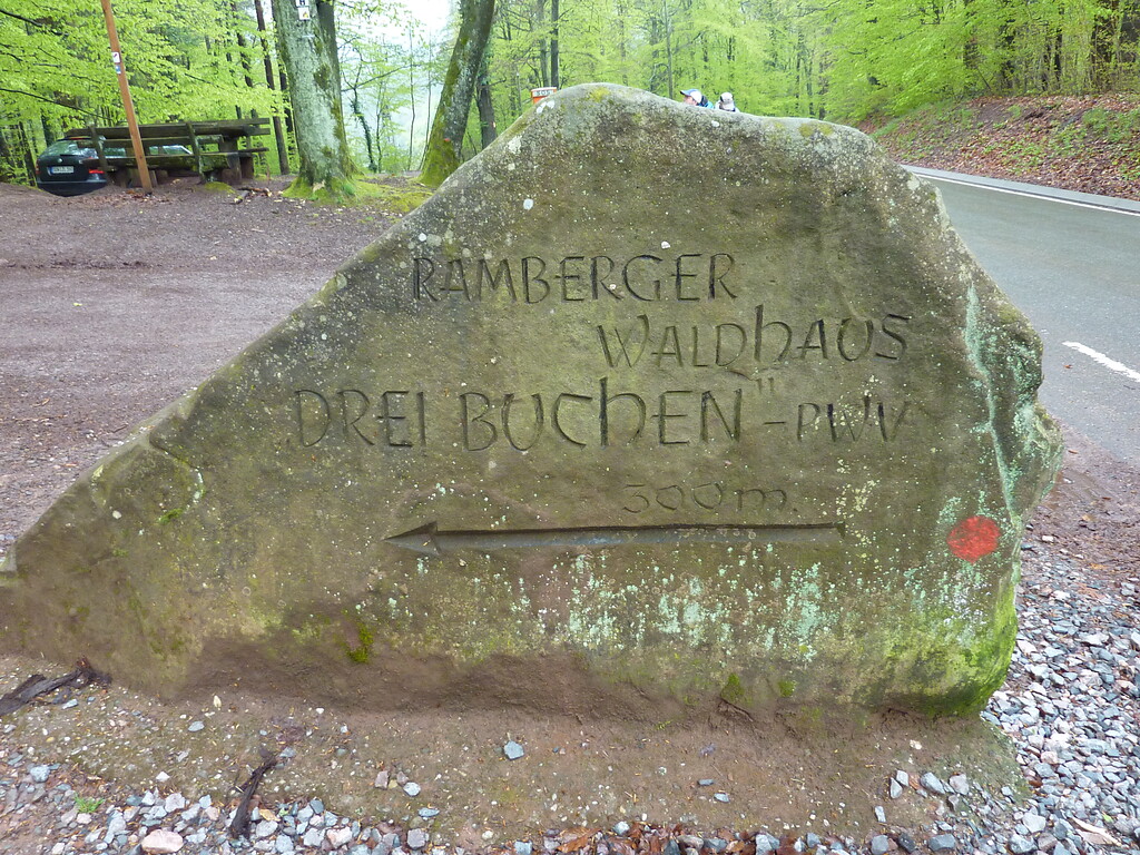 Ritterstein Nr. 234 Ramberger Waldhaus Drei Buchen 300 m nordöstlich von Ramberg an der L 506 (2013)