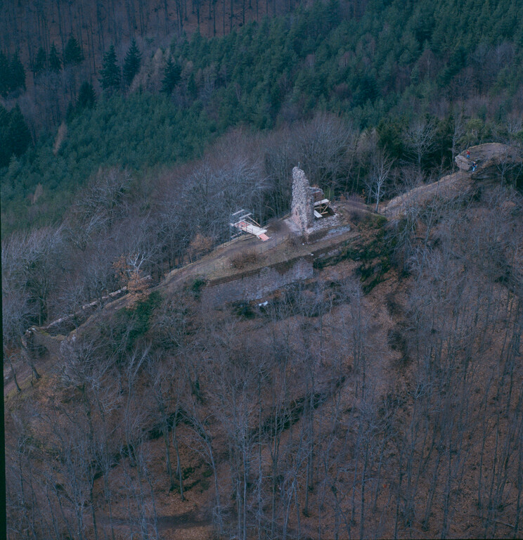 Luftaufnahme von Burgruine Guttenberg (1999)