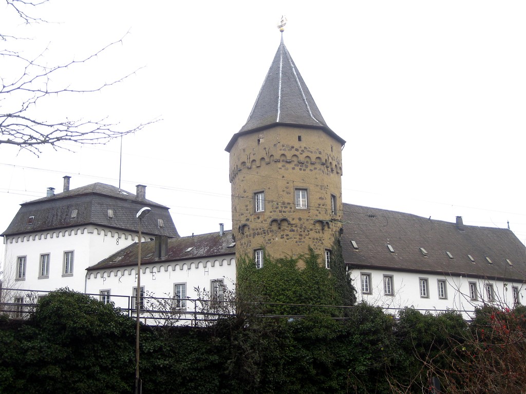 Gesamtansicht der Burg in Linz am Rhein (2015).