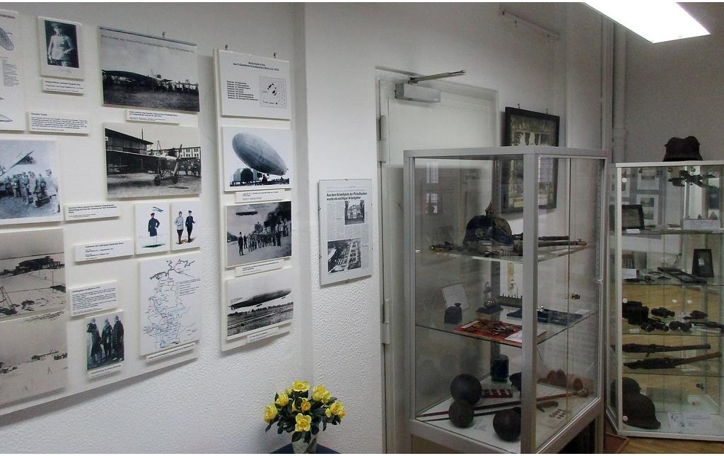 Teil der Dokumentation zur Luftschiffhalle in Troisdorf-Spich in der Ausstellung der Militärgeschichtlichen Sammlung Luftwaffenkaserne Wahn in Köln-Wahnheide (2019).