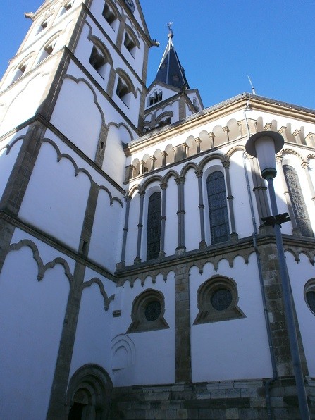 Teilansicht auf die St. Severus-Kirche in Boppard am Rhein (2014)