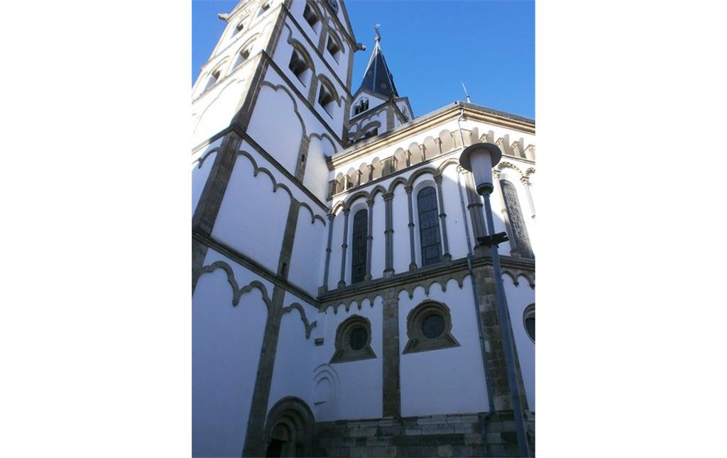 Teilansicht auf die St. Severus-Kirche in Boppard am Rhein (2014)