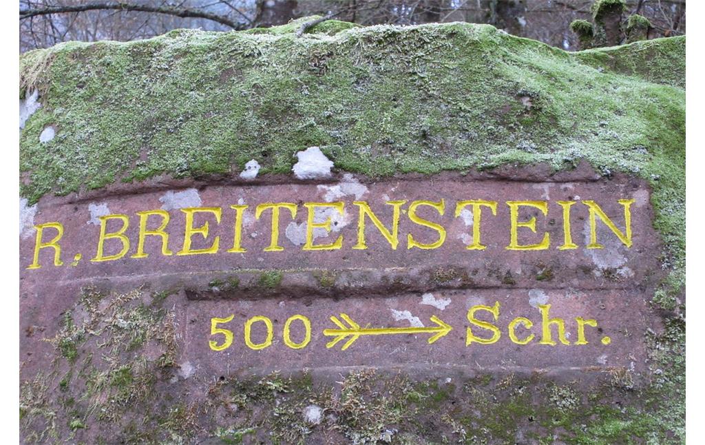 Ritterstein Nr. 113 R. Breitenstein 500 Schr. östlich von Elmstein (2018)
