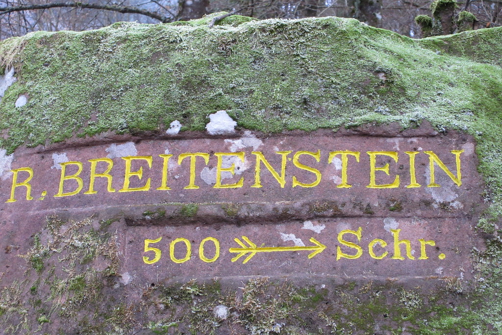 Ritterstein Nr. 113 R. Breitenstein 500 Schr. östlich von Elmstein (2018)