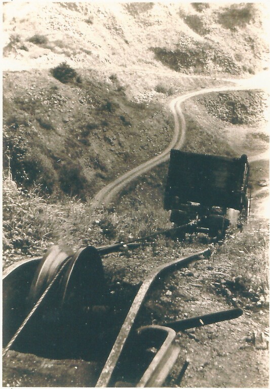 Bremsbahn Dattenberger Basaltsteinbruch (1950er Jahre).