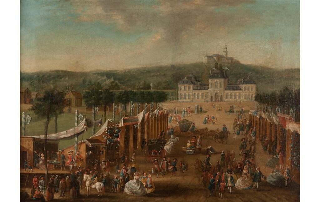Gemälde "Poppelsdorfer Kirmes", Öl auf Leinwand, François Rousseau zugeschrieben, um 1746/47.
