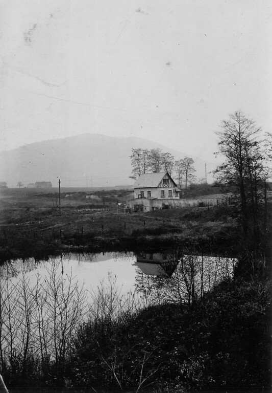 Blick auf den Weiher Haans Loch in Plaidt (1920)