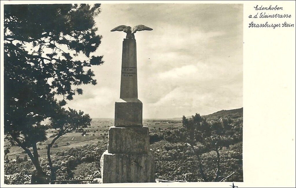 Obelisk Straßburger Stein am Werderberg bei Edenkoben