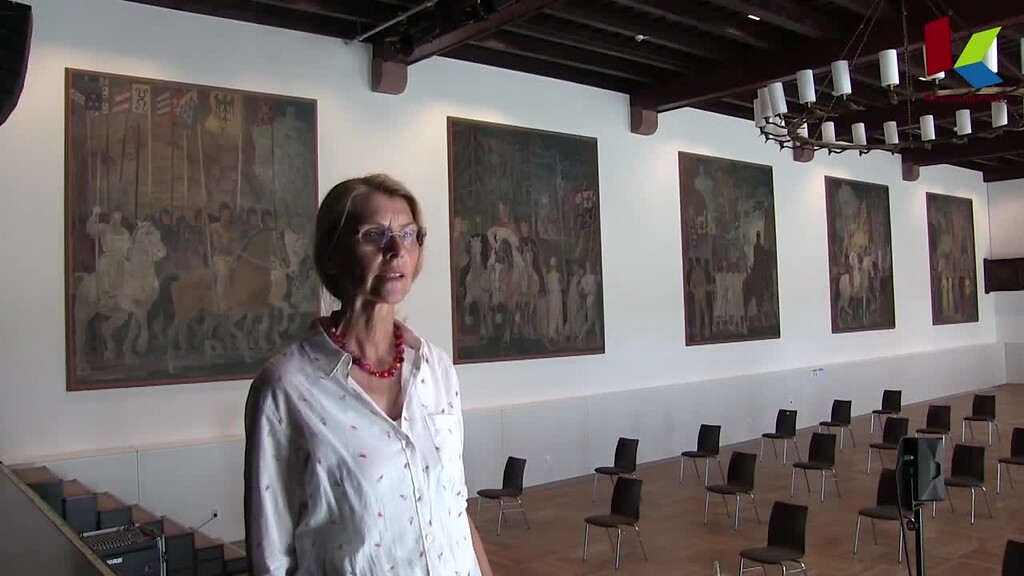 Video zum Bildprogramm des Freskenzyklus im Festsaal des Veranstaltungszentrums Hohenstaufensaal in Annweiler am Trifels (2020)