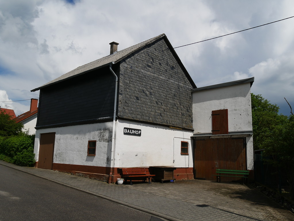 Bauhof der Gemeinde Dörrebach, Blickrichtung Westen (2017)