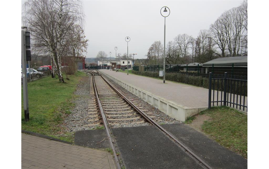 Essen-Kupferdreh, Hespertalbahn. Bahnsteig der Museumsbahn (2016)