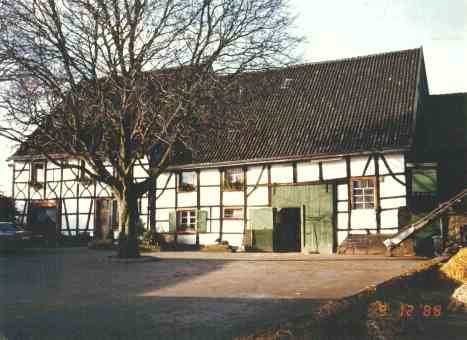 Fachwerkgebäude des Maashofes in Essen-Fischlaken (1988)