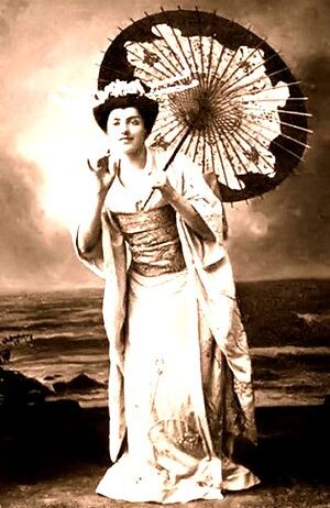 Solomiya Krushelnytska in the role of Chio-Chio-san in Opera D. Puccini "Madam Butterfly"