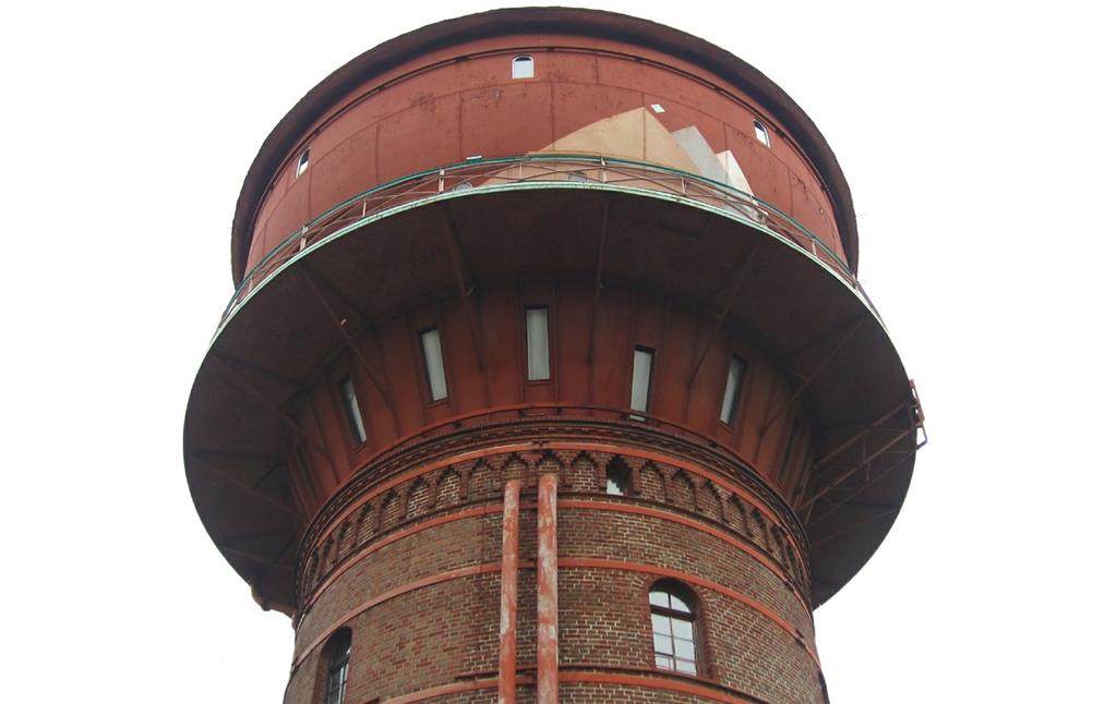 Wasserbehälter im oberen Teil des Frechener Wasserturms (2013).