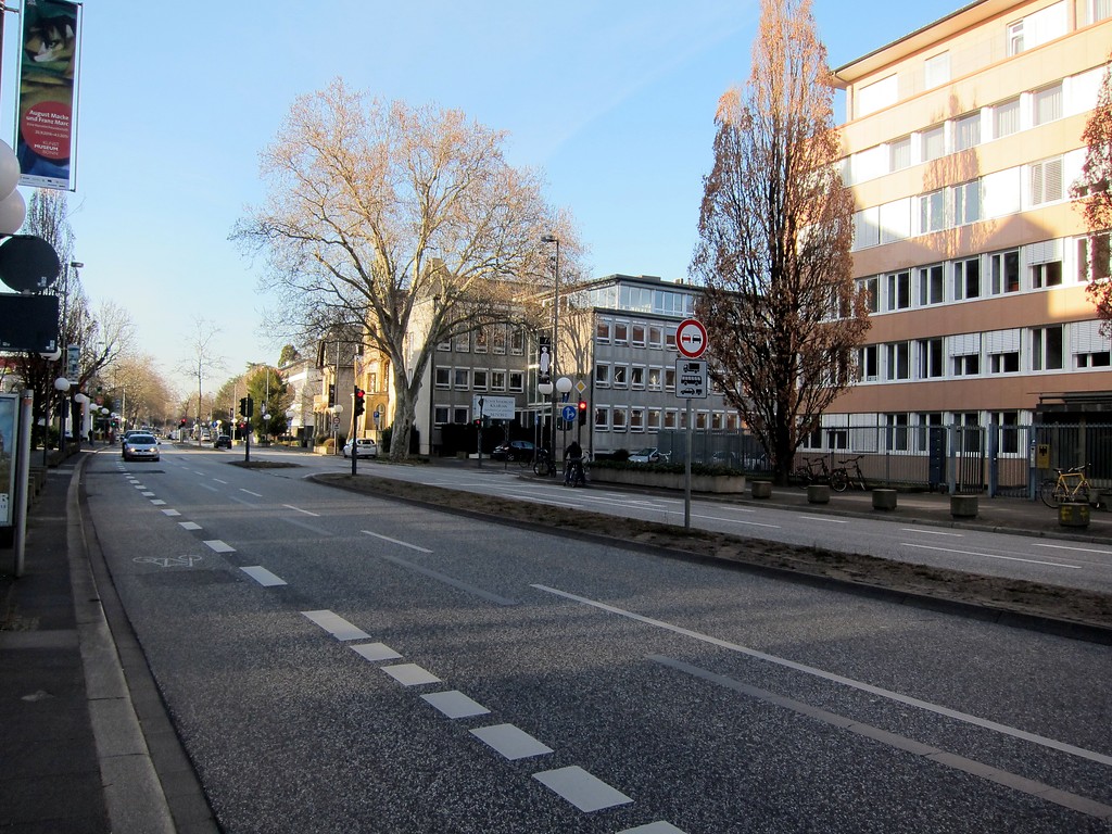 Adenaueralle in Bonn im Bereich des Museums Alexander Koenig mit Blickrichtung Norden (2015)