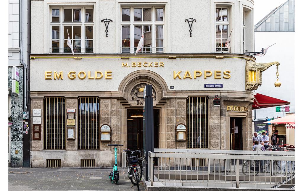 Die Traditionsgaststätte "Em Golde Kappes" in Köln-Nippes (2021)