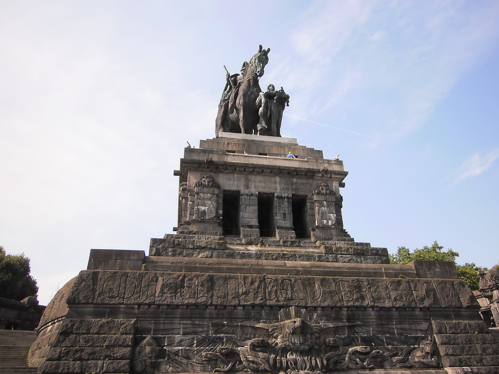 Teilansicht des Kaiser-Wilhelm-Denkmals am Deutschen Eck in Koblenz (2014)